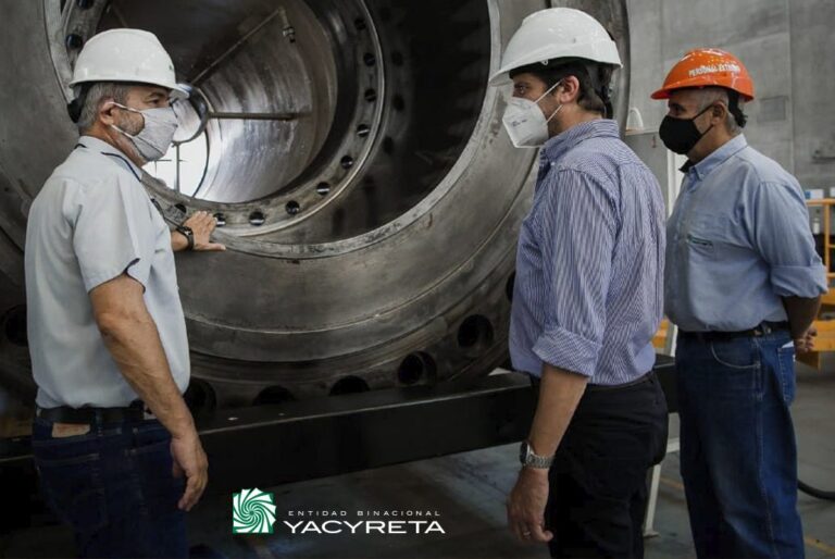 Autoridades de Yacyretá recorrieron la Central Hidroeléctrica y las obras de Añá Cuá