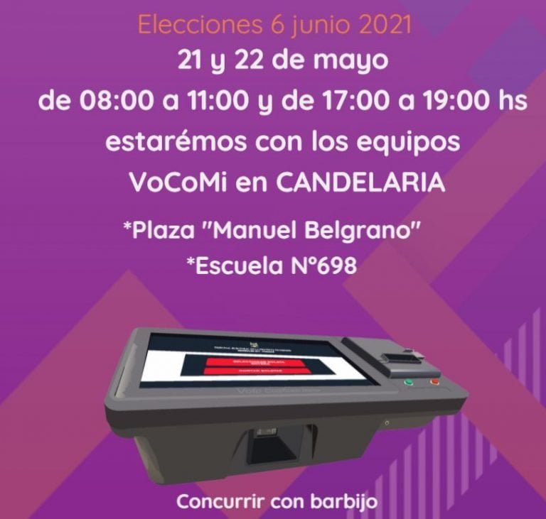 Hoy y Mañana el VoCoMi estará en Candelaria