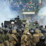Represión al pueblo boliviano luego del derrocamiento de Evo Morales.