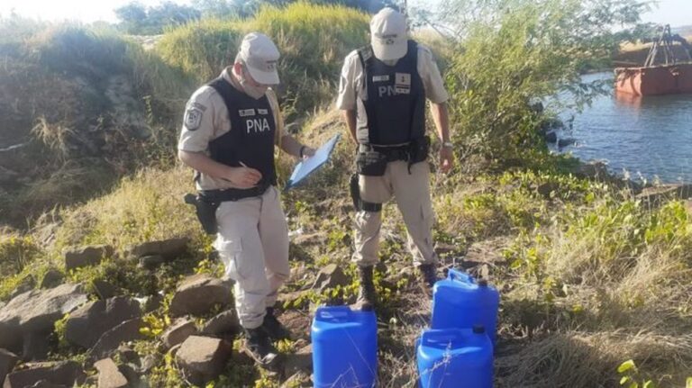 Efectivos de Prefectura Naval Argentina secuestraron ketamina en la costa posadeña