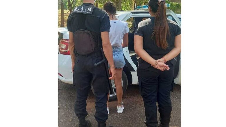Terminó detenida tras ejercer violencia contra su madre￼