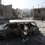 La periferia de la capital de Ucrania fue centro de nuevos bombardeos Foto Xinhua