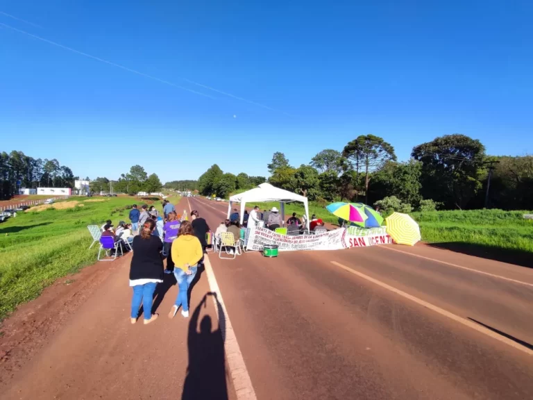 Rutas cortadas en Misiones por protestas