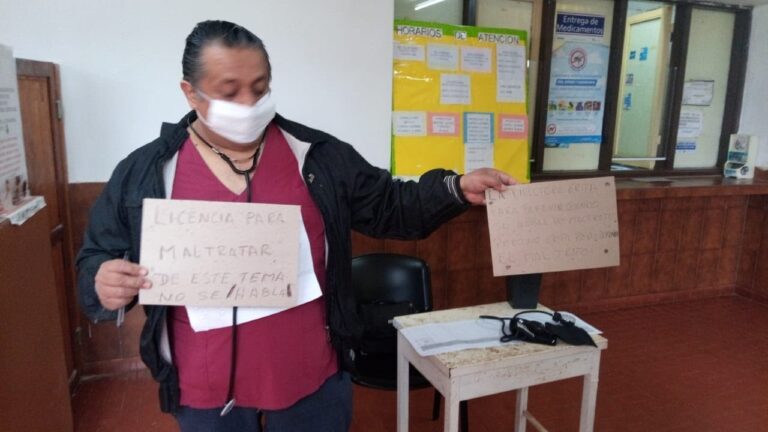 Oscar Maidana, enfermero del Hospital de Candelaria