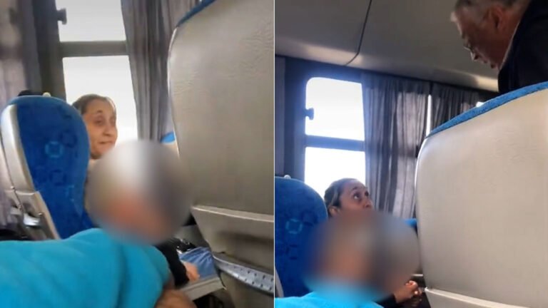 “Matame, prefiero morirme para no estar con vos”: una mujer fue filmada y acusada de maltratar a su hijo en un colectivo