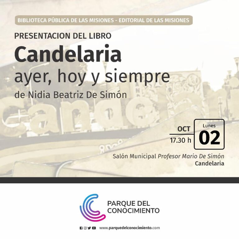 Nidia Beatriz de Simón, el libro “Candelaria: ayer, hoy y siempre” en el Salón Municipal