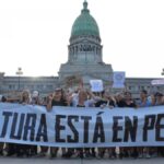 La movida en defensa de la Cultura que lleg al Congreso Foto prensa