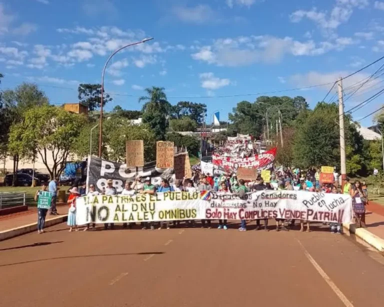 Movilización en San Pedro: «para resistir al ajuste y defender nuestros derechos tenemos que estar organizados»