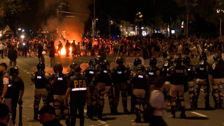 El Ministerio de Seguridad quiere cobrar los gastos ocasionados por las manifestaciones en el Congreso Foto Archivo