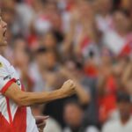 Colidio festeja el gol de la apertura Foto Fernando Gens