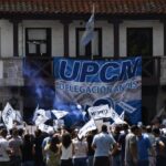 Este jueves UPCN realiz una protesta por los despedios en la sede de Andis en el barrio porteo de Belgrano Foto Prensa