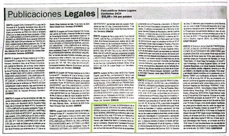 Oficializan convocatoria a Asamblea de la Coscal