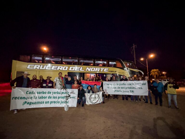 Productores misioneros viajan para un “yerbatazo” en el Obelisco