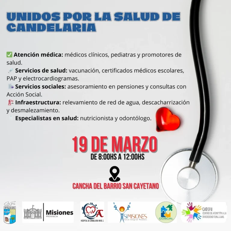 Operativo Integral de Salud se llevará a cabo en Candelaria para fortalecer la atención médica en la comunidad.