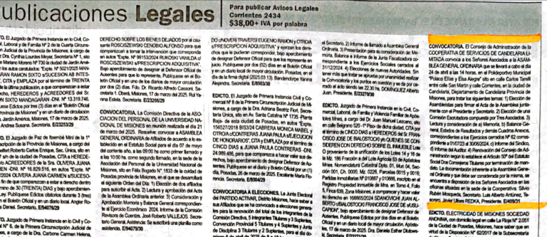 COSCAL convoca a Asamblea General Ordinaria en Candelaria para el 24 de abril