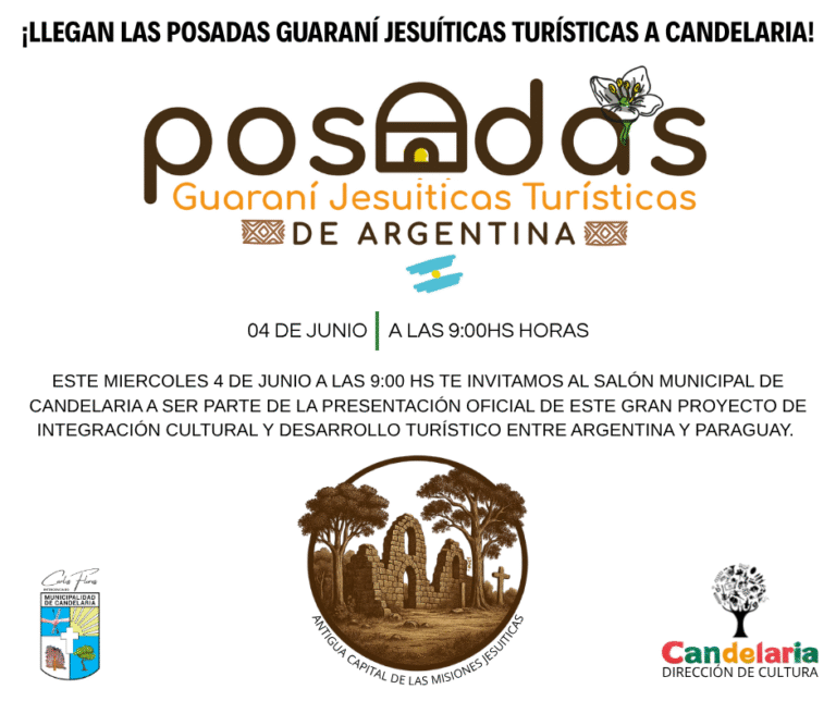 Presentación de las Posadas Guaraní Jesuíticas Turísticas en Candelaria