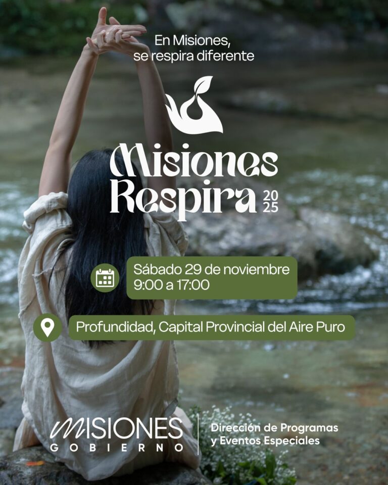 Misiones Respira 2025”: una jornada para reconectar, sanar y celebrar el bienestar en Profundidad